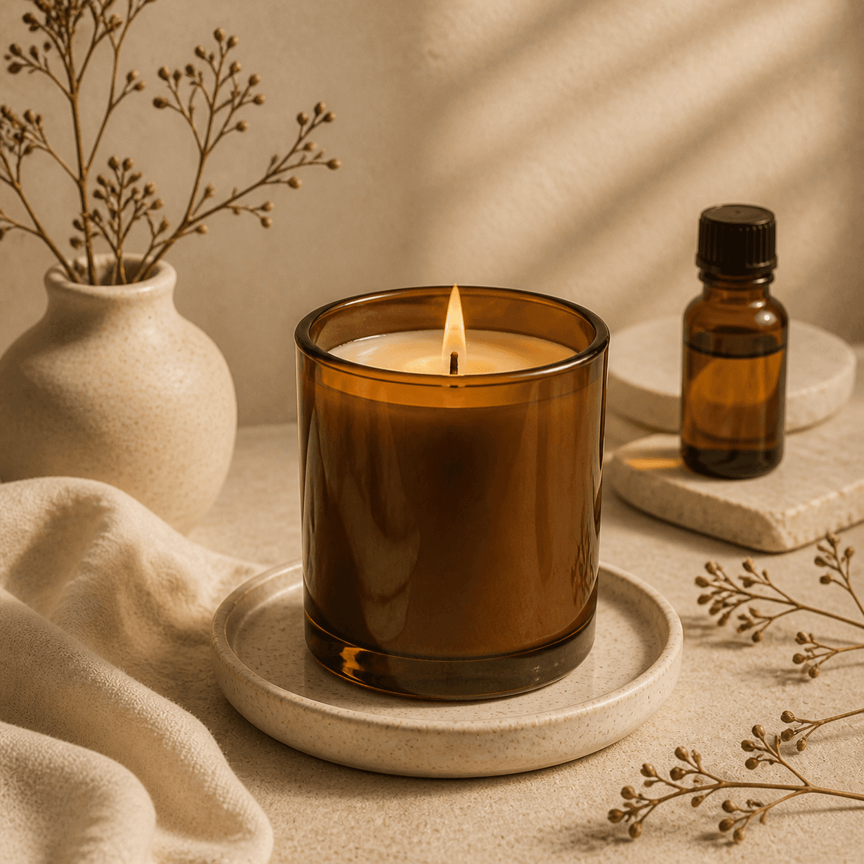 Candle fragrance application
