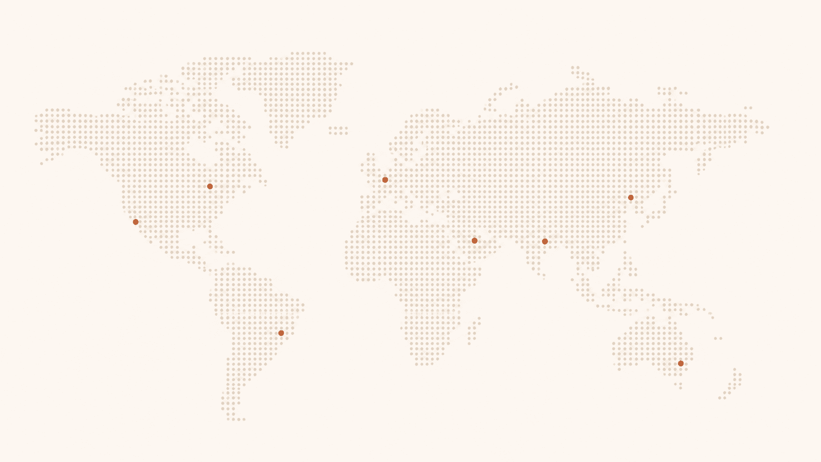 Stylized global market map