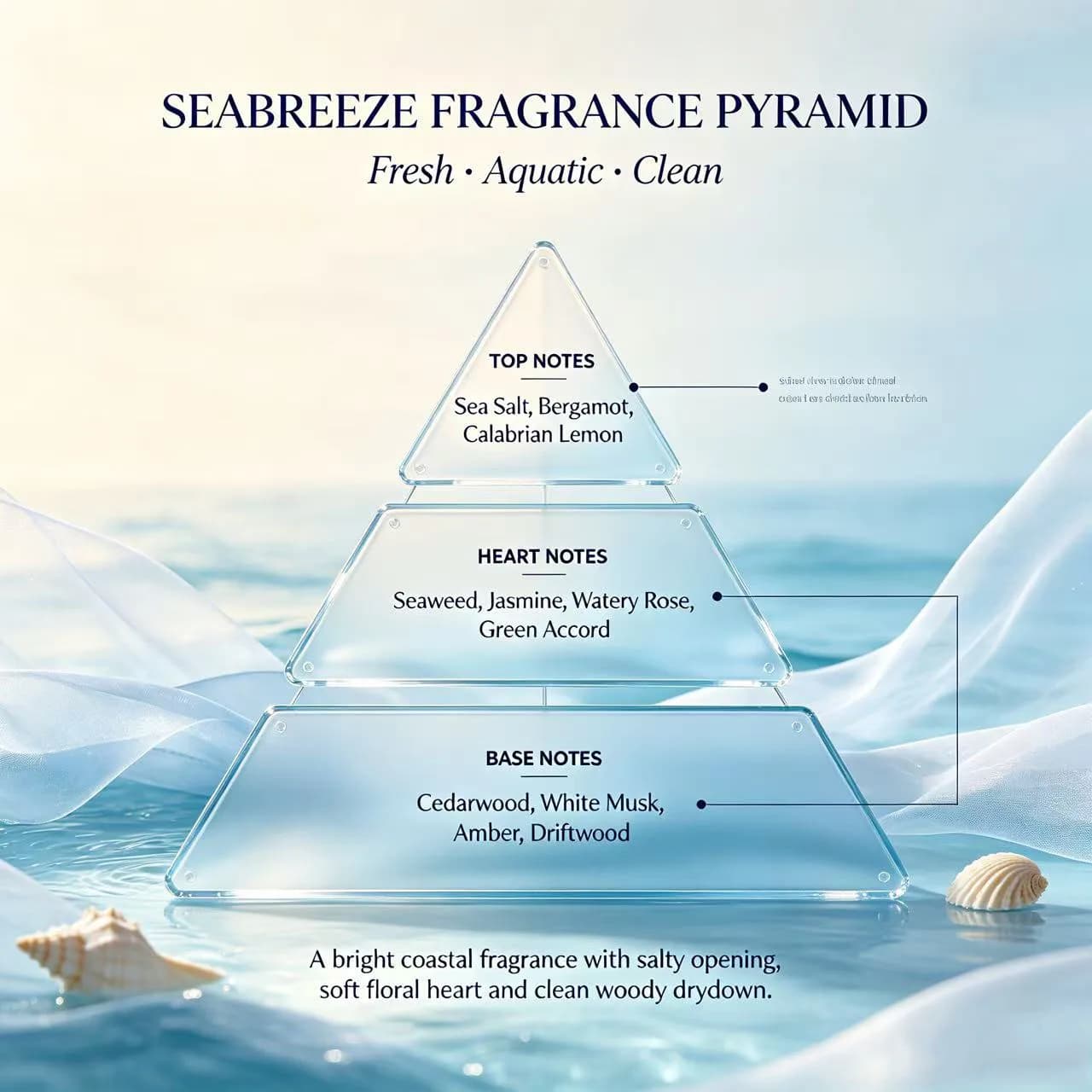 Designer Concentrated Fresh Sea Breeze Scented Fragrance Oil for Candle Making Bulk Oil — product information 8